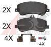 A.B.S. 37748 OE Brake Pad Set, disc brake